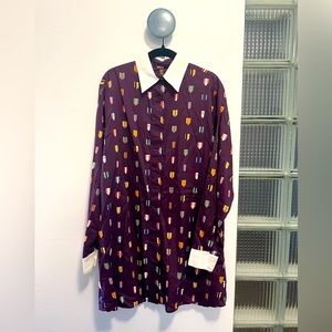 Wood wood long shirt with double back side.